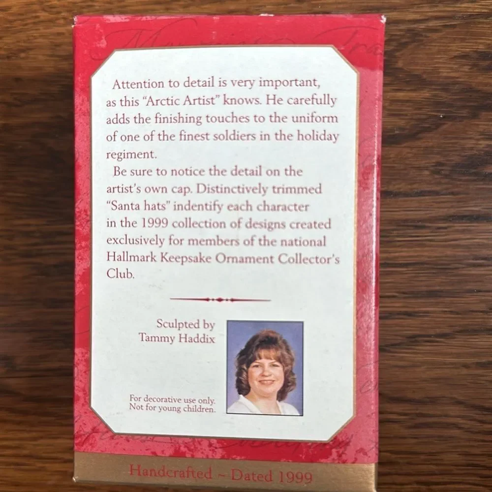 Vintage 1999 new in box Hallmark‎ Arctic Artist Keepsake Ornament